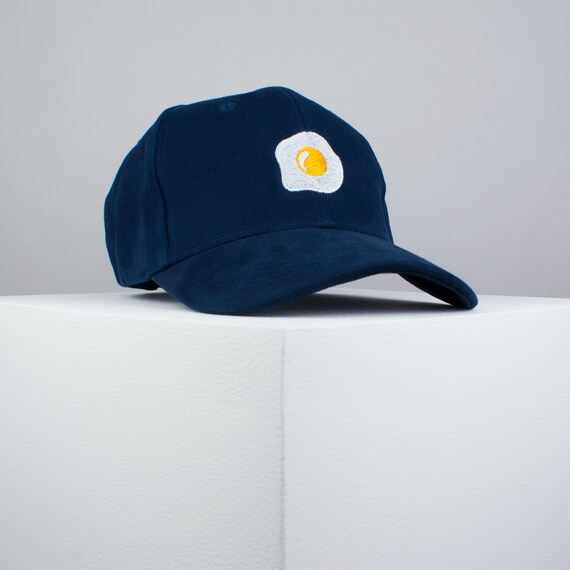 Fried Egg Embroidered Baseball 8 Hat Colours / Food / Patches / Egg /  Embroidery / Patch / Hat / Dad Hat / Cap Iron on Patch / Hatty Hats 