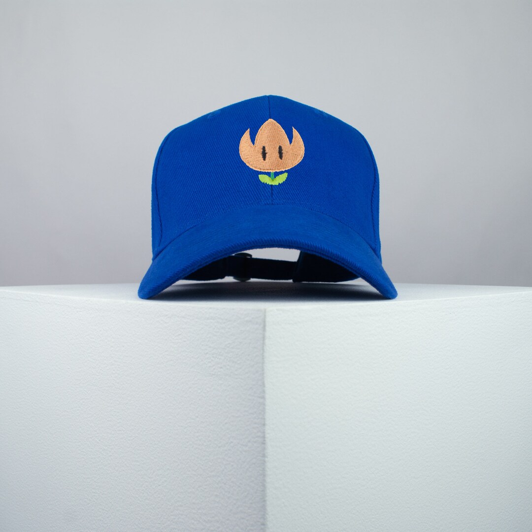 Super Mario Fire Flower Embroidered Baseball Cap Mario Nintendo Gamer ...