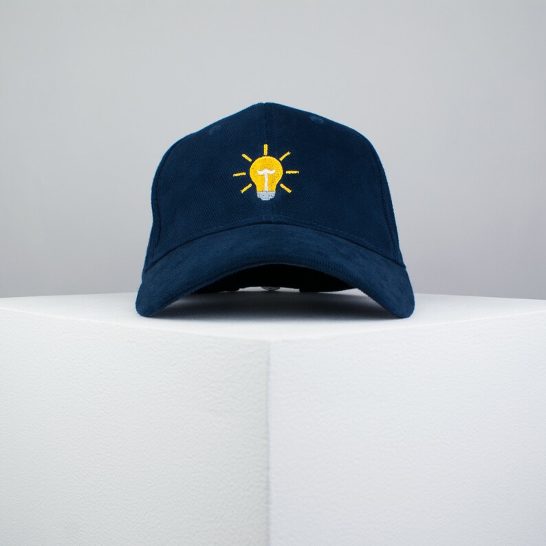 Light bulb embroidered baseball cap / light / patches / feminist / embroidery / patch / hat / dad hat / cap // Hatty Hats image 8
