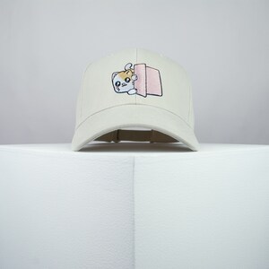 Cute nosey kitty embroidered baseball cap / cat / kitten / pet / dog / embroidery / patch / hat / dad hat cap // Hatty Hats