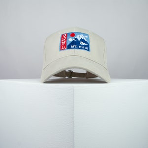 Berg Fuji Berg bestickt Baseball Cap Berg Japan japanisch Wandern Streetwear Stickerei Patch Dad Kleidung // Hatty Hats