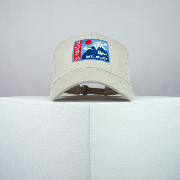 Mont Fuji brodée casquette de baseball montagne japon japonais randonnée streetwear broderie patch papa vêtements//chapeaux