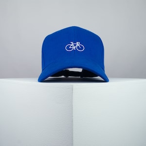 Bicycle Embroidered Baseball Cap Premium Hat Road Mountain Bike // Hatty Hats
