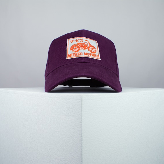 Miyako Motors Sign Embroidered Baseball Cap Bike Japan