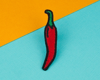 Spicy Chili Patches iron on patches funny iron on patch patches for Jackets  embroidery patch Patch for backpack