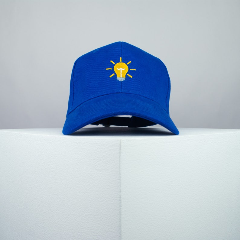 Light bulb embroidered baseball cap / light / patches / feminist / embroidery / patch / hat / dad hat / cap // Hatty Hats image 7