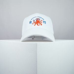 It&#39;s a sushi thing embroidered baseball cap japanese japan octopus food streetwear embroidery patch clothing // Hatty Hats