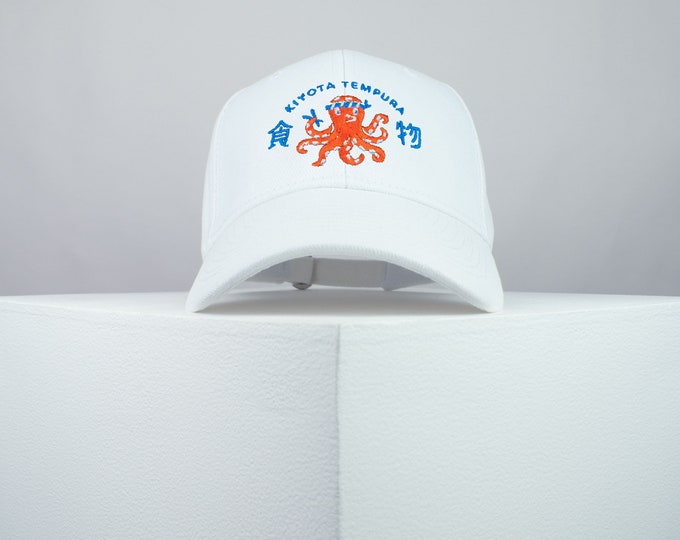It's a sushi thing embroidered baseball cap japanese japan octopus food streetwear embroidery patch clothing // Hatty Hats