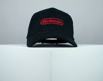 Casquette de baseball brodée Nintendo / gamer / gaming / jeux vidéo rétro / broderie / patch / chapeau casquette papa // chapeaux