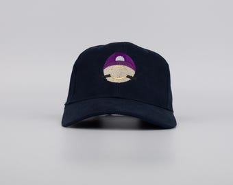 Super Mario Waluigi Embroidered Navy Baseball Cap // **Reduced To Clear** // mario nintendo gamer gaming // Hatty Hats