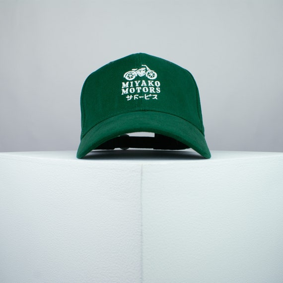 Miyako Motors Logo Embroidered Baseball Cap Bike Japan