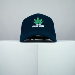 100% Pflanzlich gestickte Baseballkappe Unkraut Marihuana Cannabis Hanf Stickerei Patch Dad Hut Mütze Kleidung // Hatty Hats