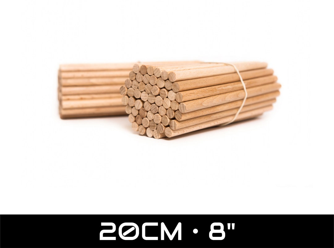 Wood Sticks Wooden Popsicle Round Sticks DIY Craft Natural - Etsy