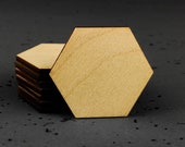 Wood Hexagon Unfinished Wooden Hexagons, Plain Blank Cutout, Birch Plywood Laser Cut Shape, Diy Craft Coaster, Plaque, Tile, Wholesale