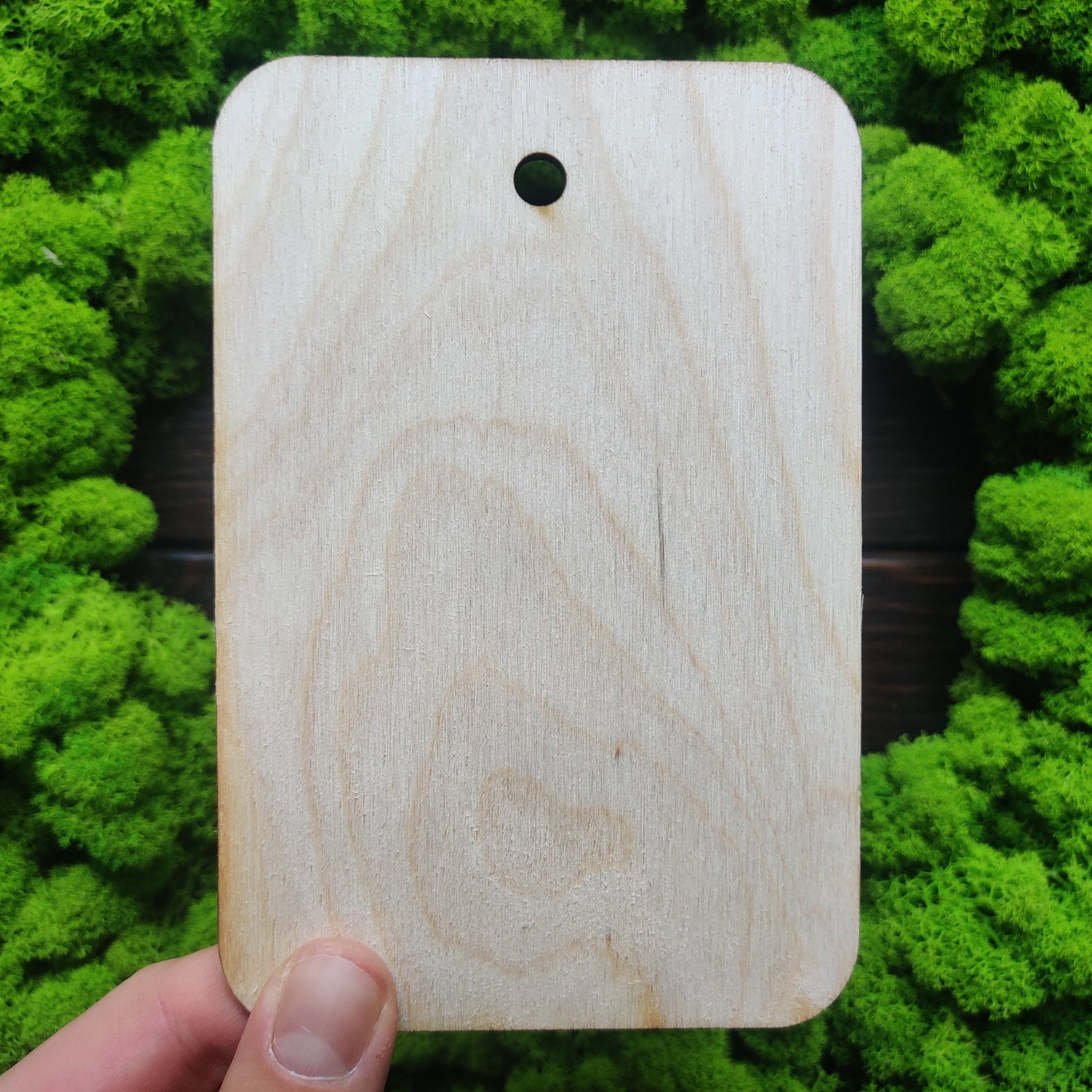 Wood Round Rectangle Cutout Blank for DIY Craft, Wooden Rectangular ...