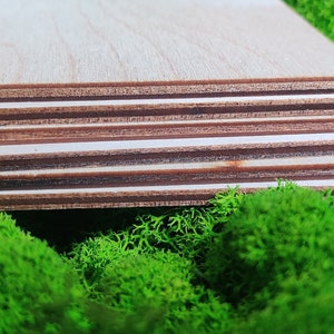 Wood Round Rectangle Cutout Blank for DIY Craft, Wooden Rectangular ...