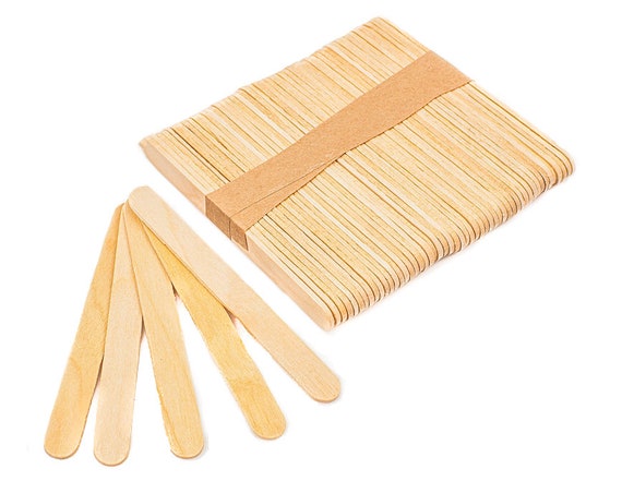 Wood Sticks Wooden Popsicle Sticks, DIY Craft Natural Sticks, Food