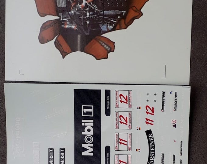 1:32 decals sheet for Mercedes CLK GTR Fia-GT 1998 #11/12 Bouchut or Maylaender Remember TK302