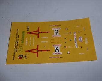 1:43 waterslide decals Ferrari 308 GTB Michelotto Proto IMSA Rally di Monza 1984 Pinto/Roggia