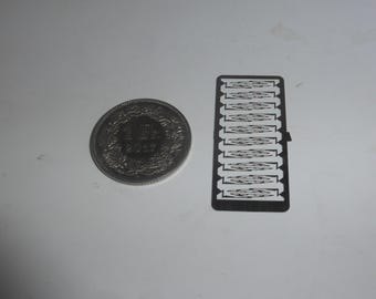 1:43 photoetched windscreen wipers for cars, vans and trucks standard type pack of 10 couples mm 11.00 (long blade)