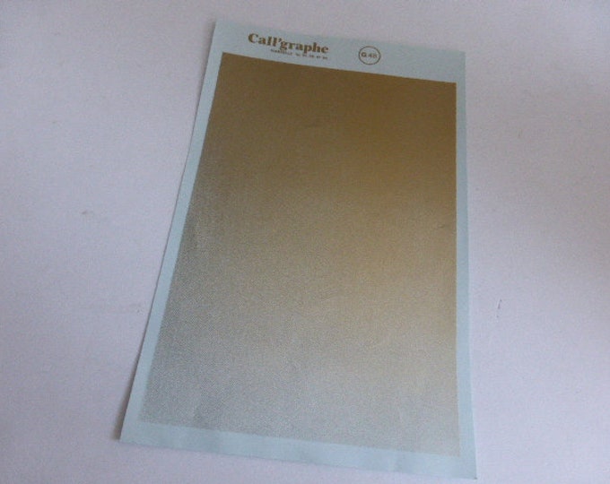 decals sheet gold colour (degrading) cm 16.8 x 11.4 Call'graphe G48