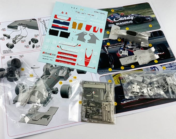 Toleman Hart TG183B Formula 1 Dutch GP 1983 Giacomelli or Warwick TAMEO Kits SLK112 1:43 to paint and to assemble