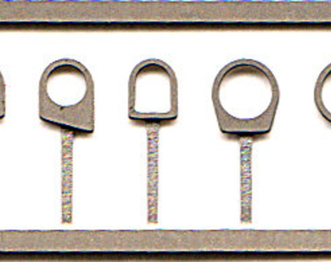 photo etched 1:43 towing hooks (3 sets with 7 different shapes) Tameo FT17