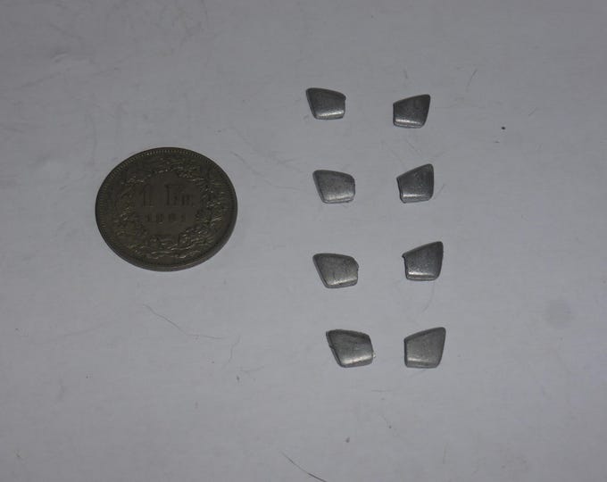 1:43 scale white metal rear side spats for Ferrari 250 GTO 4491GT & similar (4 couples)