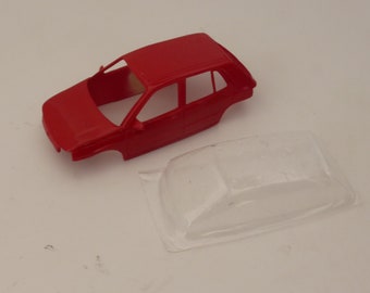 1:43 Transkit for Renault Clio 5 doors phase 1 1990 for Solido base (bodywork and vac-form glasses) pre-painted in red Remember