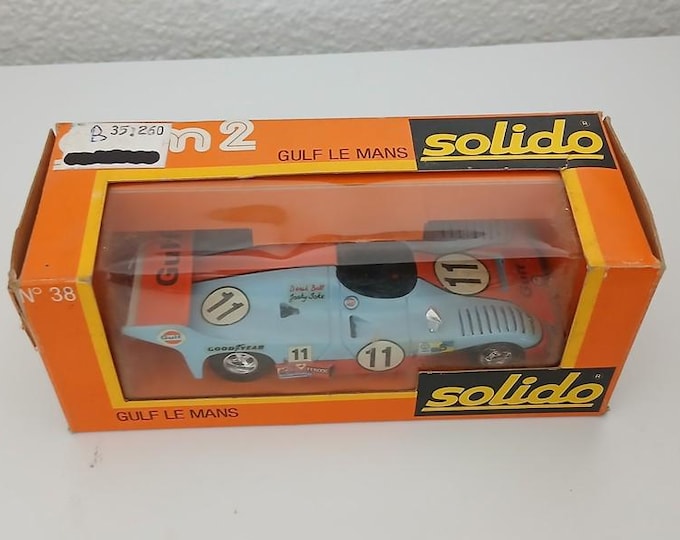 Solido 38 Gulf Mirage Le Mans 1975 winner Ickx/Bell 1:43 vintage diecast model