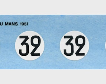 1:43 waterslide serigraphed decals Ferrari 166MM Coupé Le Mans 1951 #32 Tameo TMK028