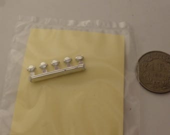 chromed plastic tank caps for 1:43 scale models Carrara SP52 (pack of 5)