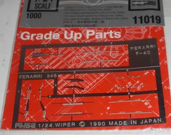 1:24 Grade up parts photoetched windscreen wipers for Ferrari F40 348TB etc Fujimi 11019
