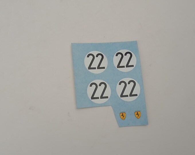 1:43 decals sheet for Ferrari 275 P2 Le Mans 1965 #22 Biscaldi/Bandini Record production
