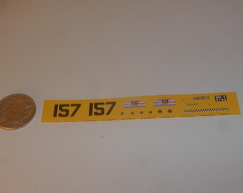 1:43 waterslide decals for Ferrari 250 GT SWB 2129GT Tour Auto 1960 #157 Mairesse/Berger