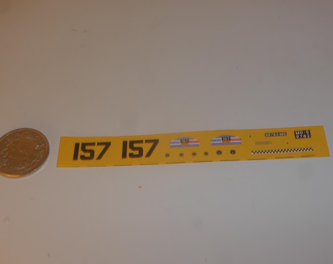 1:43 waterslide decals for Ferrari 250 GT SWB 2129GT Tour Auto 1960 #157 Mairesse/Berger