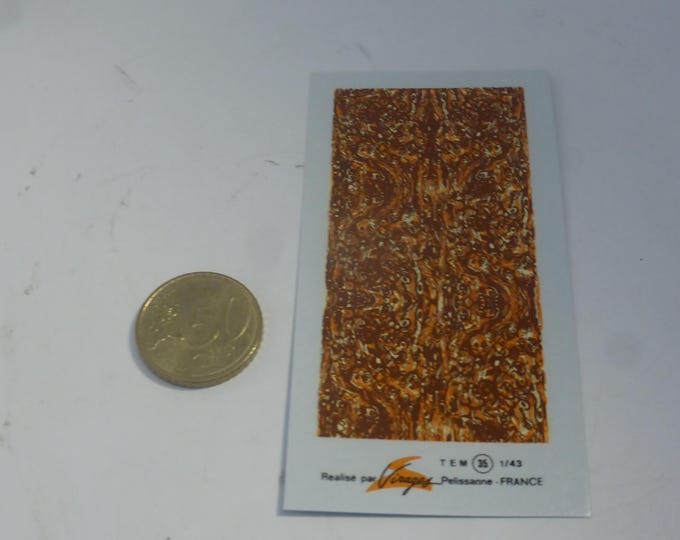 1:43 decals sheet gloss wood effect (cm 8.34x4.15) Virages production TEM35