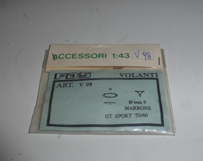 1:43 plastic and photoetched mm 9.0 steering wheels for sports and racing cars of the 50-60s FDS V98