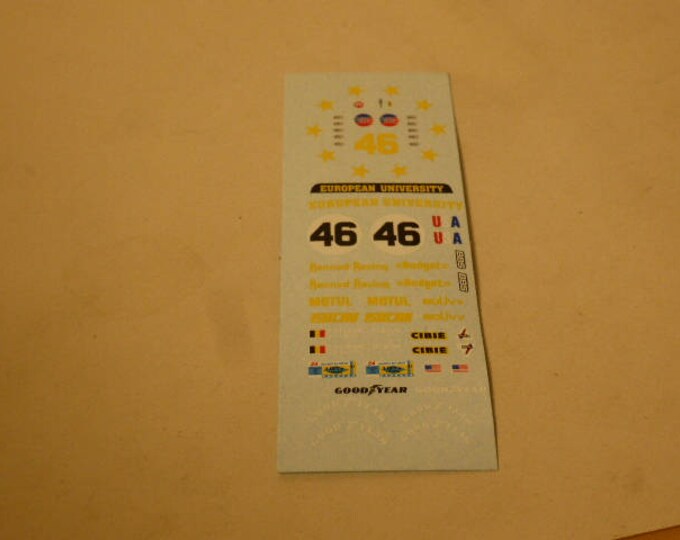 high quality decals Ferrari 512 BB European University Le Mans 1981 #46 1:43 Remember TK88