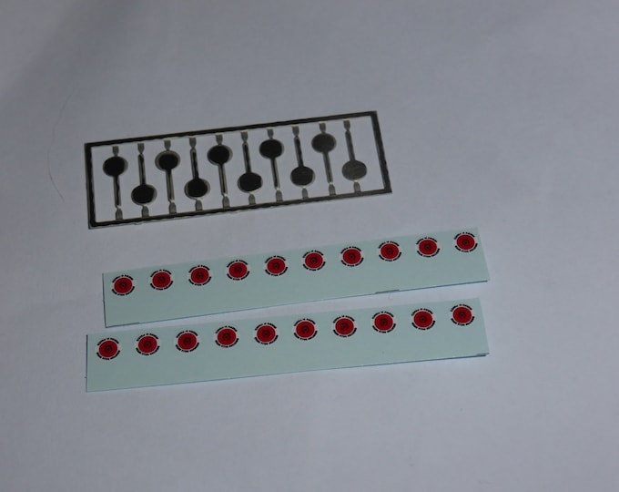 high quality photoetched Italian Guardia di Finanza signaling disks - palette (pack of 10 pcs) Autoparco AU-PALGF 1:43