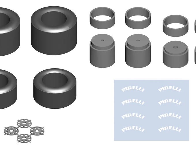 high definition  set for modern Formula 1 cars with P. decals Tameo PWT04 1:43