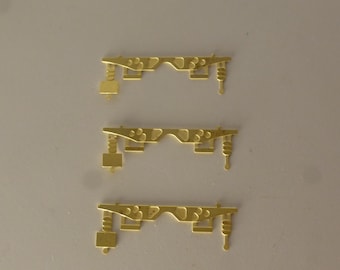 Photoetched rear panels (3x) for trucks of the 70-80s with rectangular lights by Nonomologati 1:87 H0