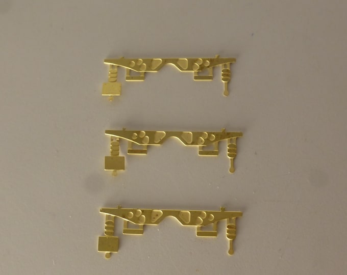 Photoetched rear panels (3x) for trucks of the 70-80s with rectangular lights by Nonomologati 1:87 H0