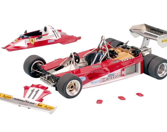 Ferrari 312 T2 Formula 1 6 wheeler IRTA tests 1977 Niki Lauda TAMEO Kits TMK352 1:43 to paint and to assemble