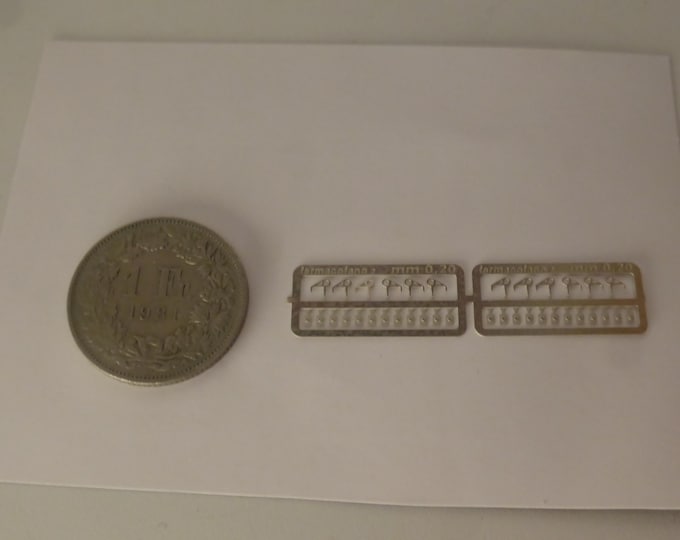 1:43 photoetched bonnet hooks for racing cars of the 50-60s