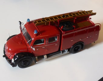 Magirus Deutz Merkur TLF16 Feuerwehr Ulm Fire engine 1959 Minichamps 1:43 439141070 new in box