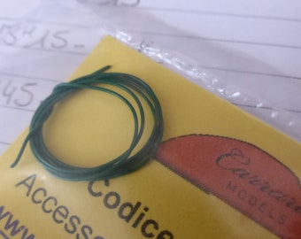 Pack of green cable (mm 0.22/0.45) for engines and superdetailing racing and rally model cars Carrara Models SP101