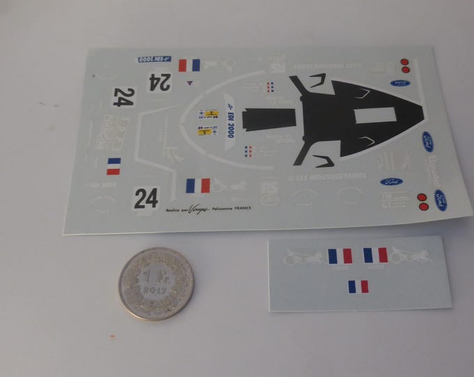1:43 waterslide decals for Spice Cosworth SE88C Le Mans 1993 #24