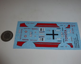 1:43 decals Toyota Celica Gr.2 RAC Rally 1977 #18 Thérier/Vial printed by Cartograf