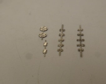 Photoetched scripts and numbers for radiators OM Iveco Fiat 170 180 691 619 684 697 300 trucks by Nonomologati 1:87 H0